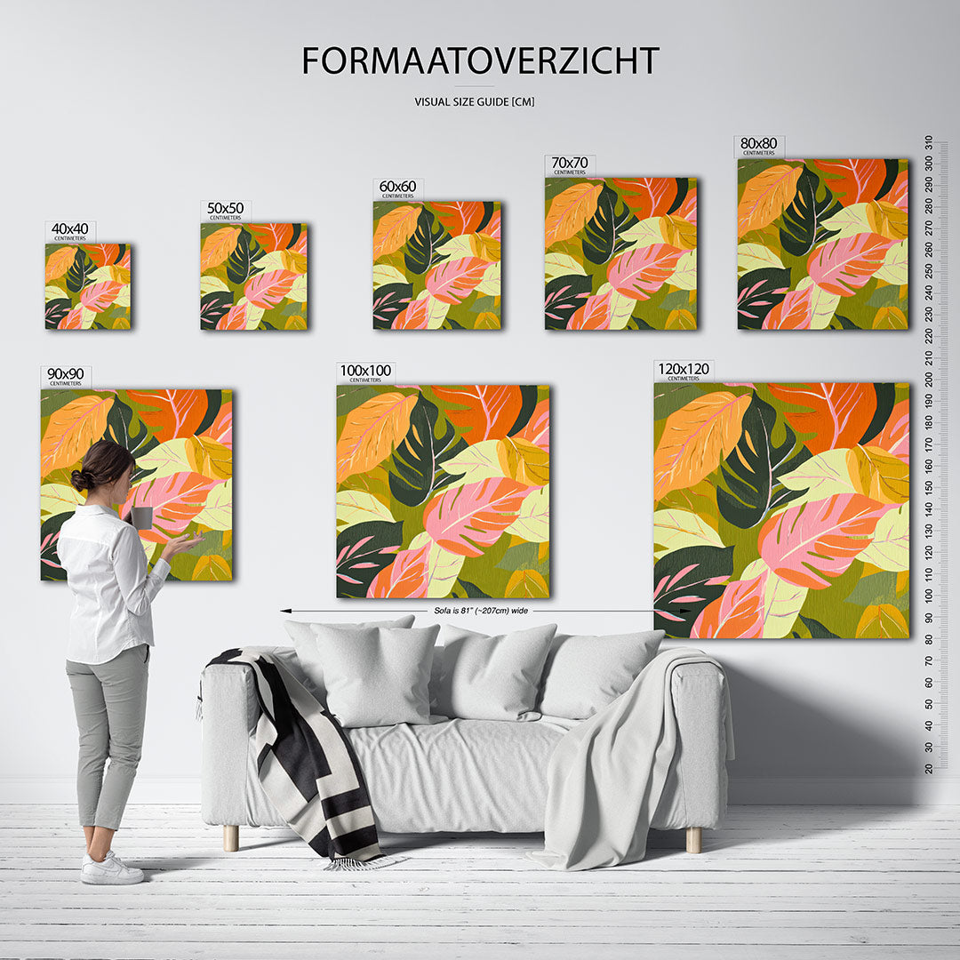 Vrolijke bladeren Kunstwerk