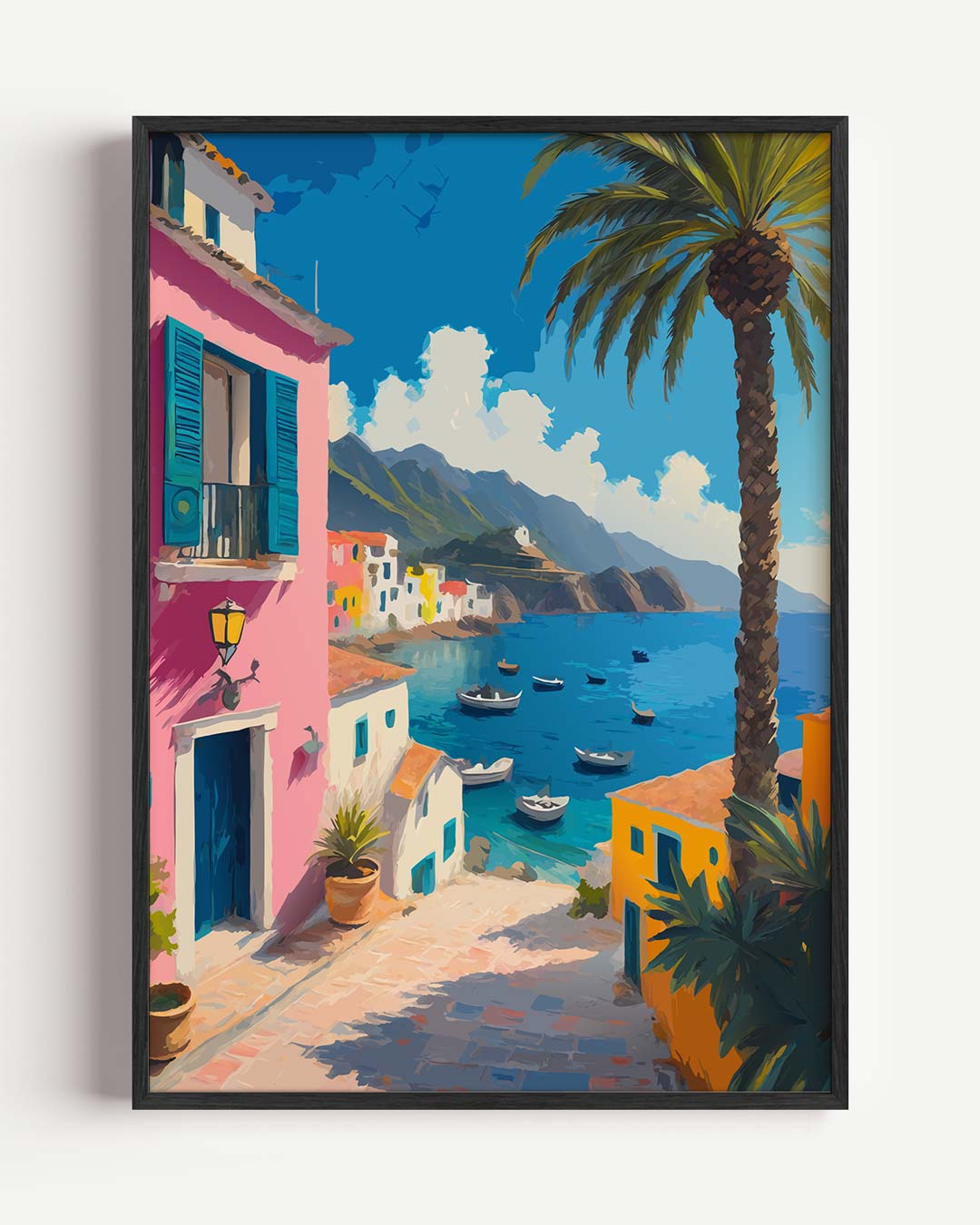 Mediterrane Stranddroom Poster-WallArtistic