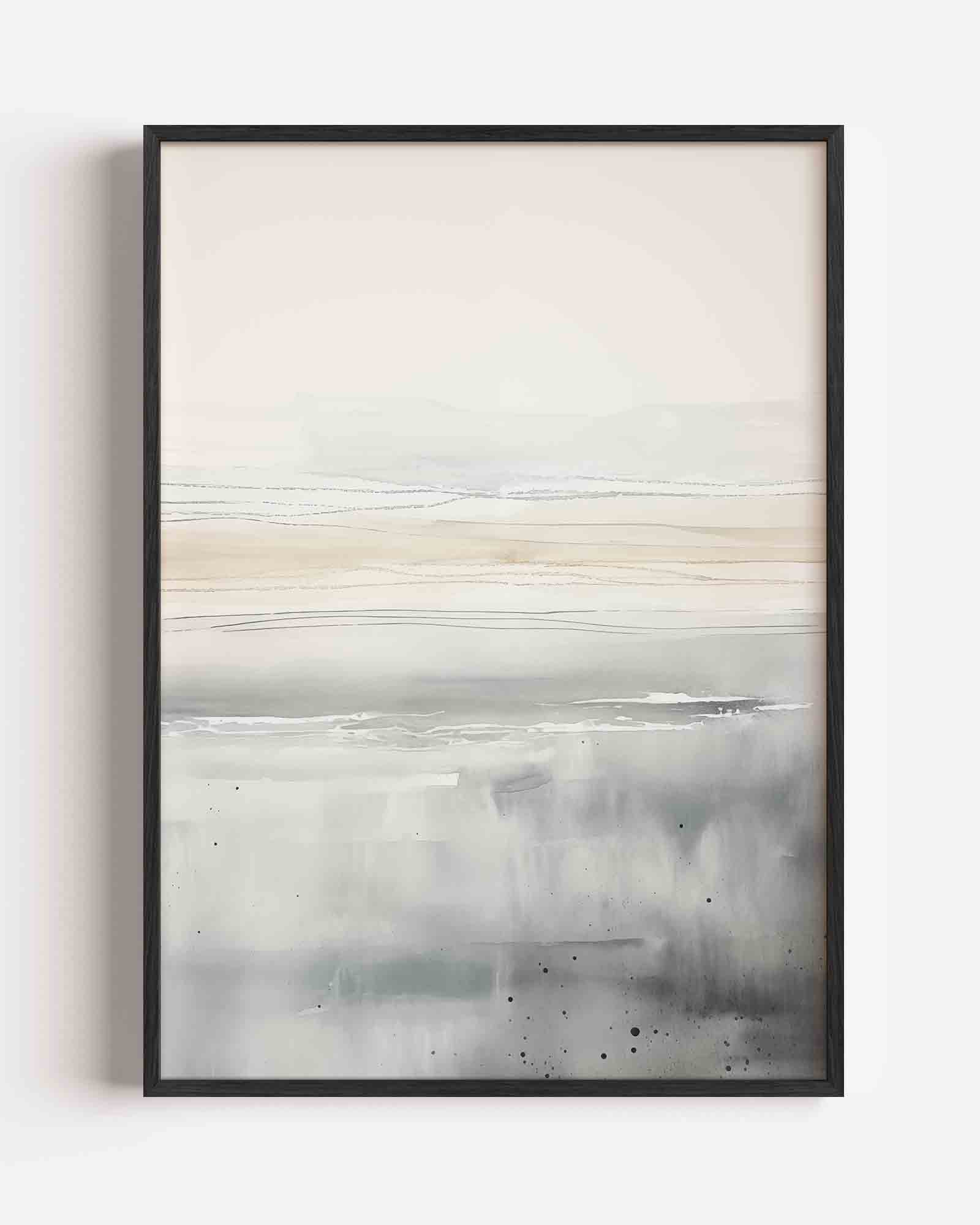 Abstracte landschapslijn Poster