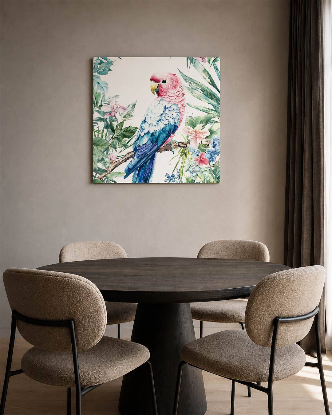 Vrolijke vogel illustratie Kunstwerk