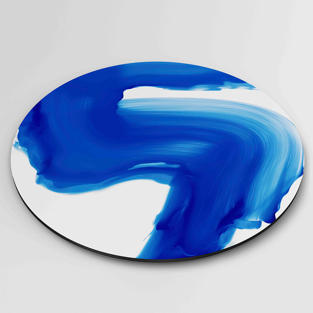 Blauwe penseelstreek Muurcirkel