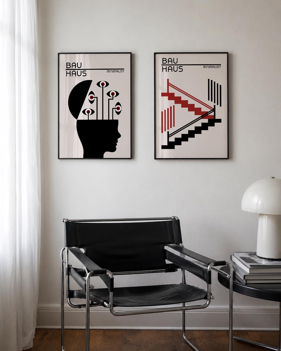 Oog en lijnenspel Posterset