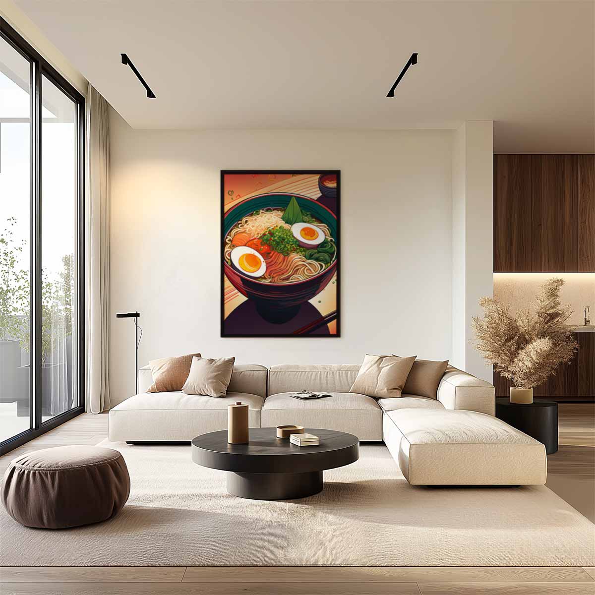 Kleurrijke Ramen Illustratie Kunstwerk-canvas-dibond-plexiglas-wanddecoratie-WallArtistic