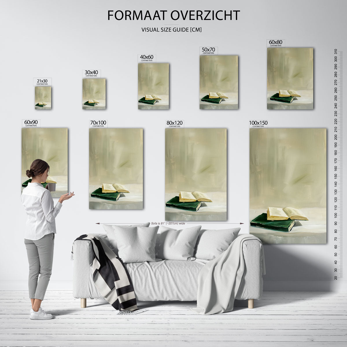 Boeken op tafel Poster