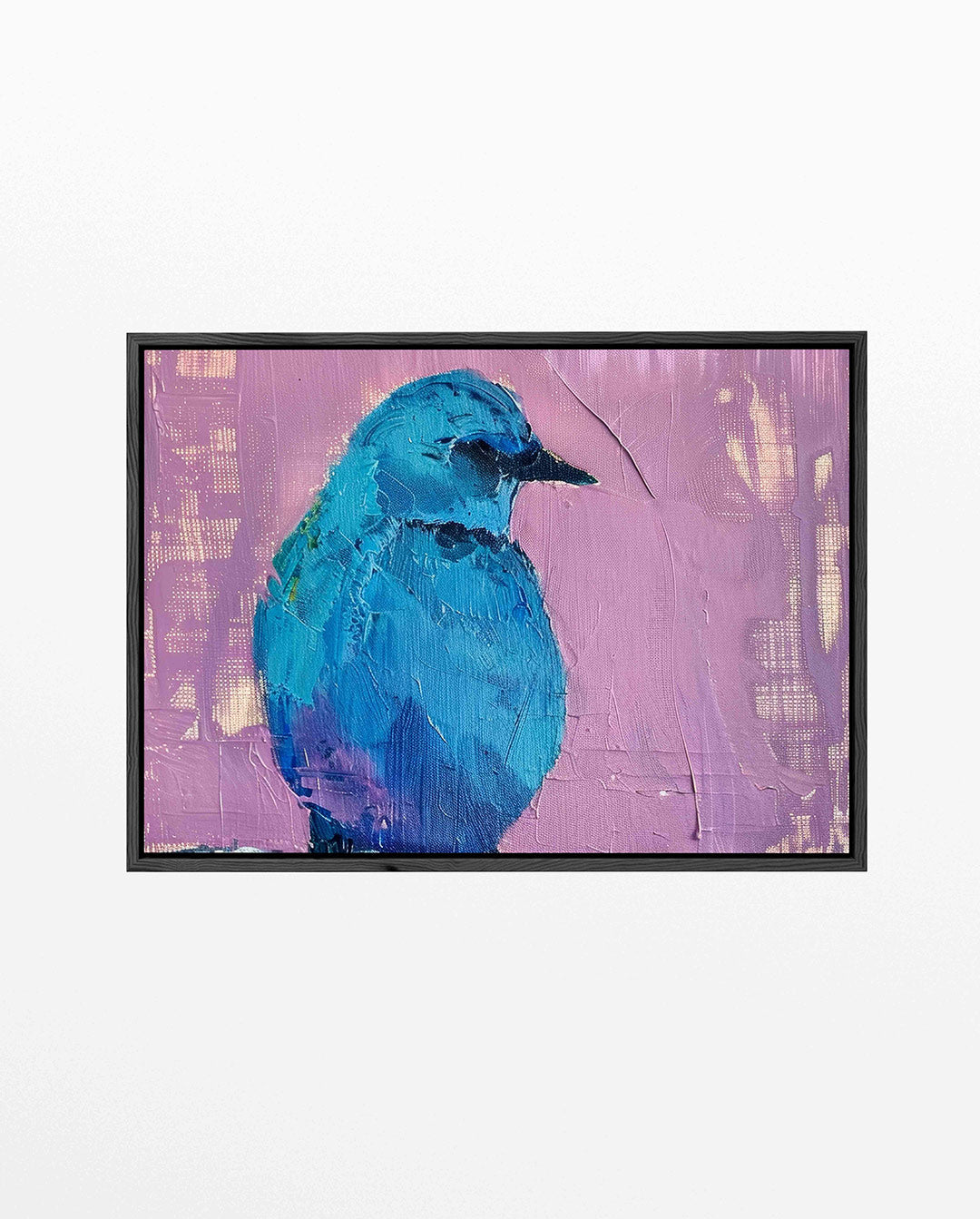 Vogelsilhouet op kleur Kunstwerk