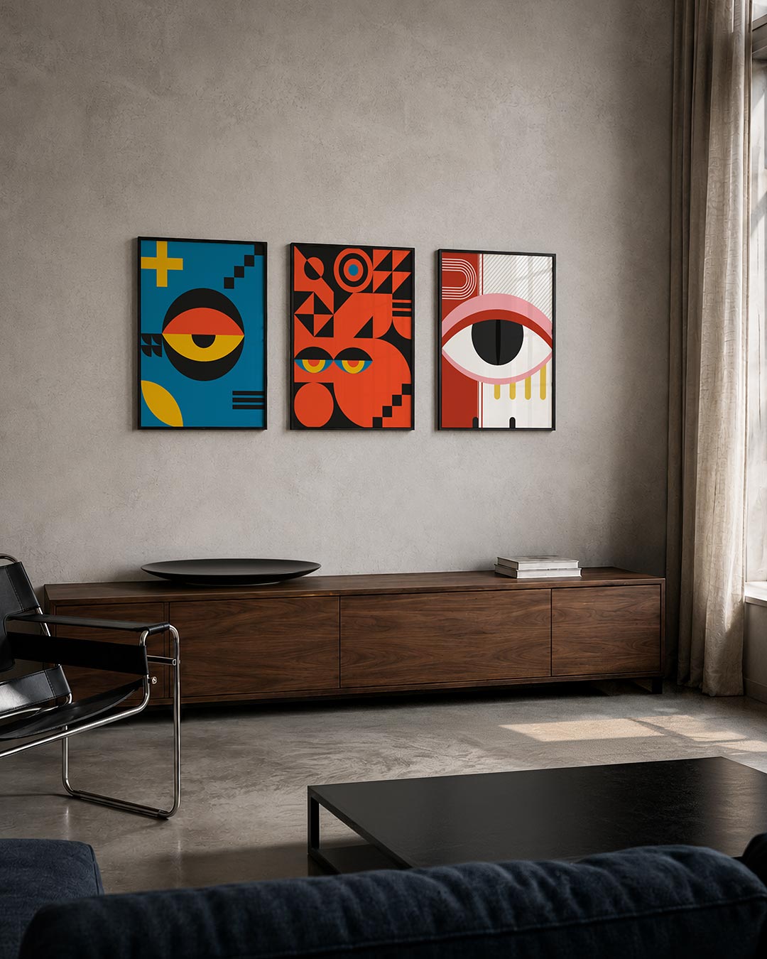Vorm en kleurenspel Posterset