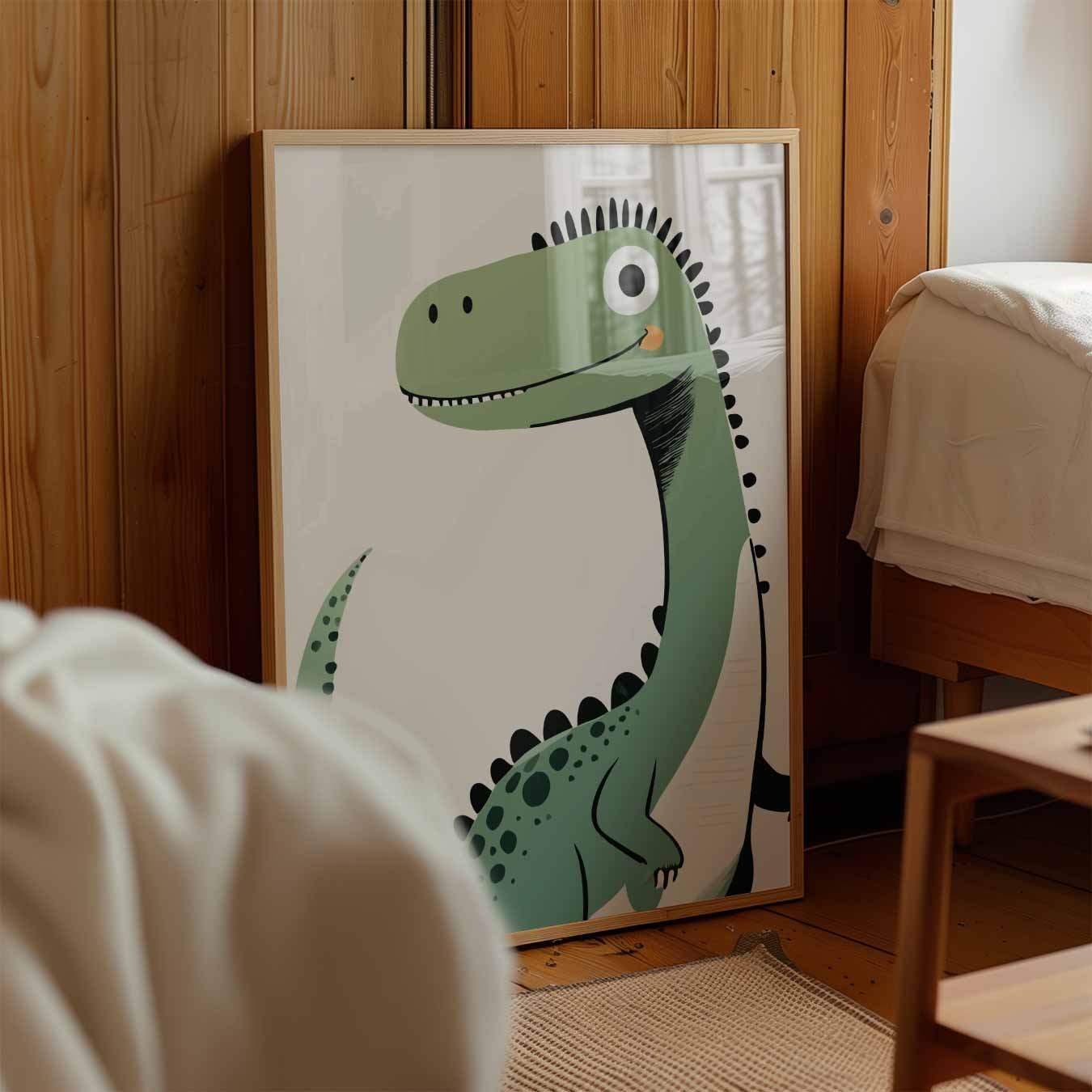 Schattige Dino Vriend Poster-WallArtistic