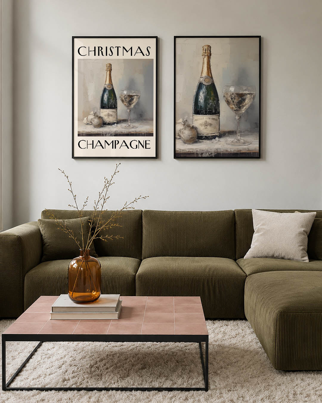Feestelijke fles Posterset