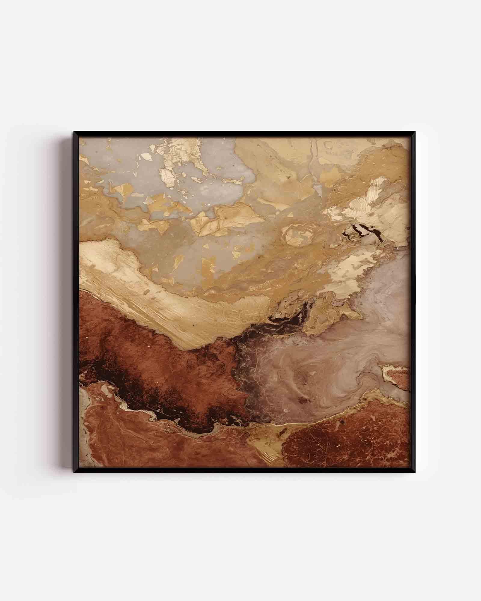 Abstracte aardetinten Poster