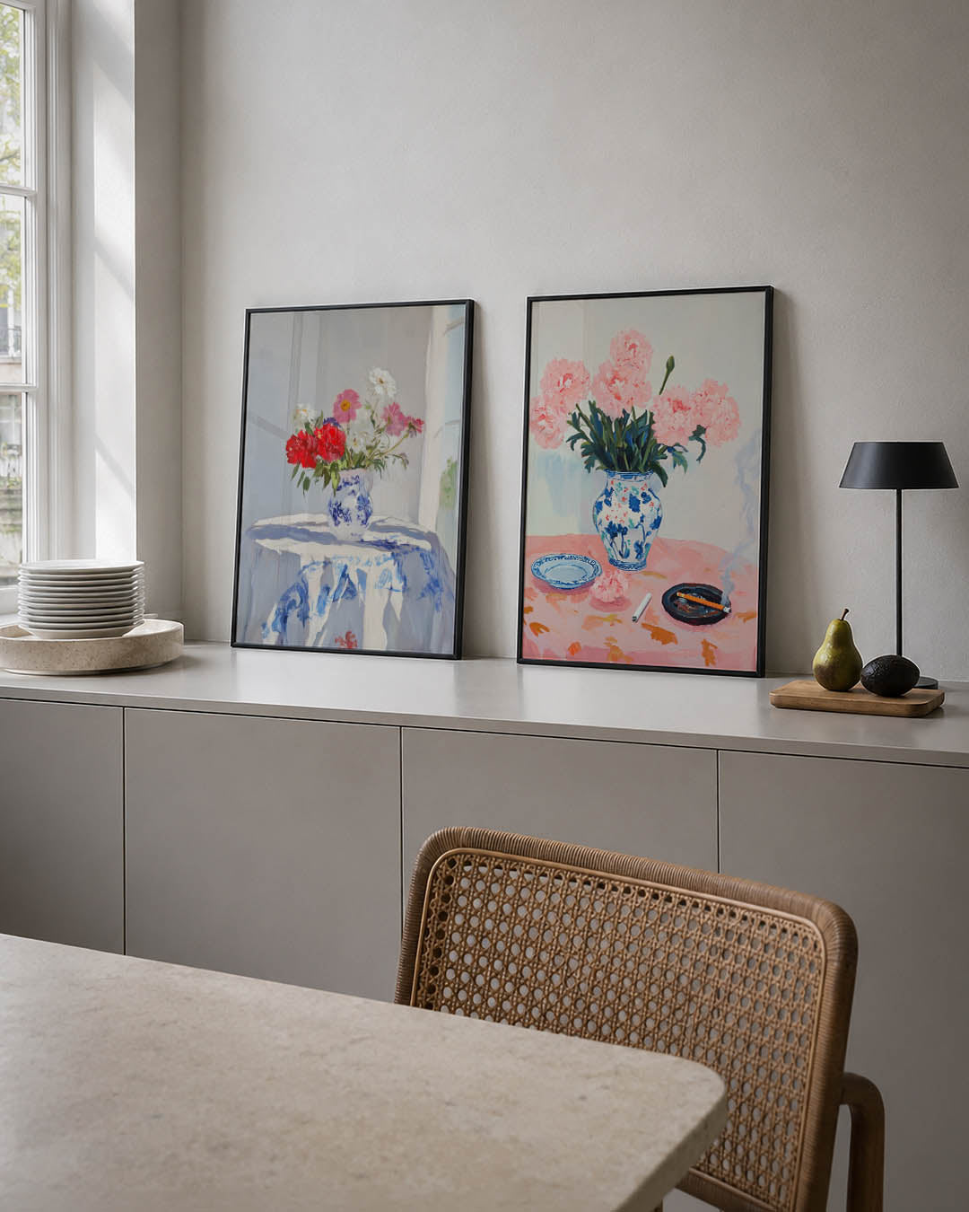 Bloemrijke sereniteit Posterset