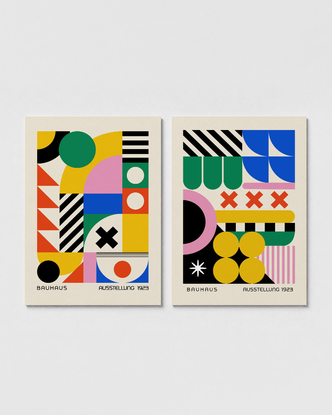 Vorm en kleurenspel Posterset