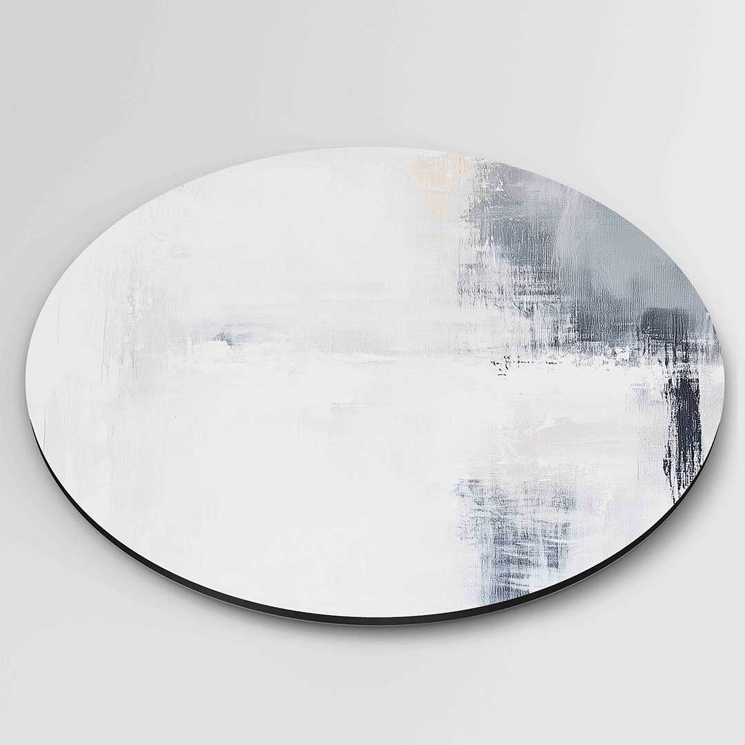 Abstracte grijze Muurcirkel