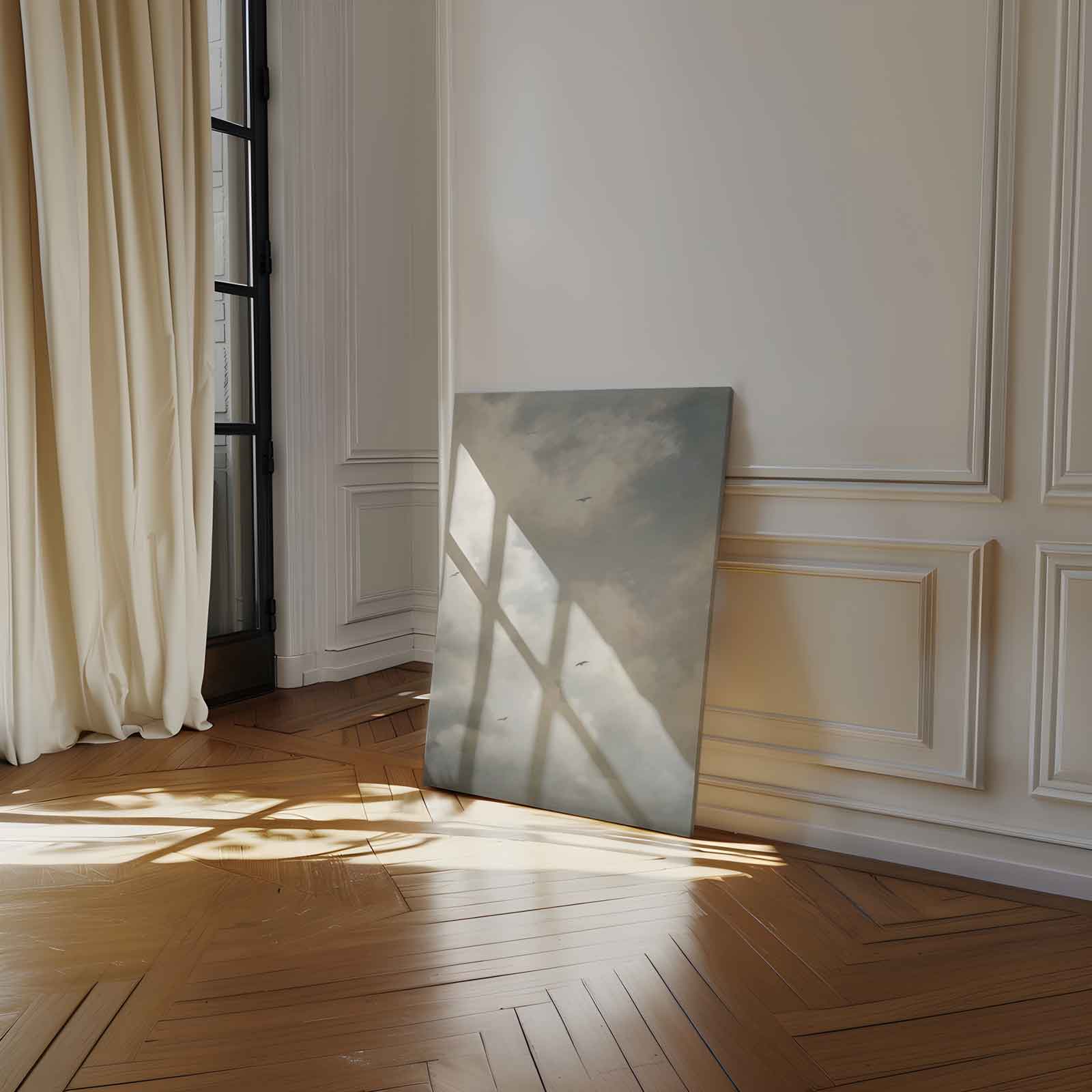 Wolkenpracht met Vogels Kunstwerk-canvas-dibond-plexiglas-wanddecoratie-WallArtistic