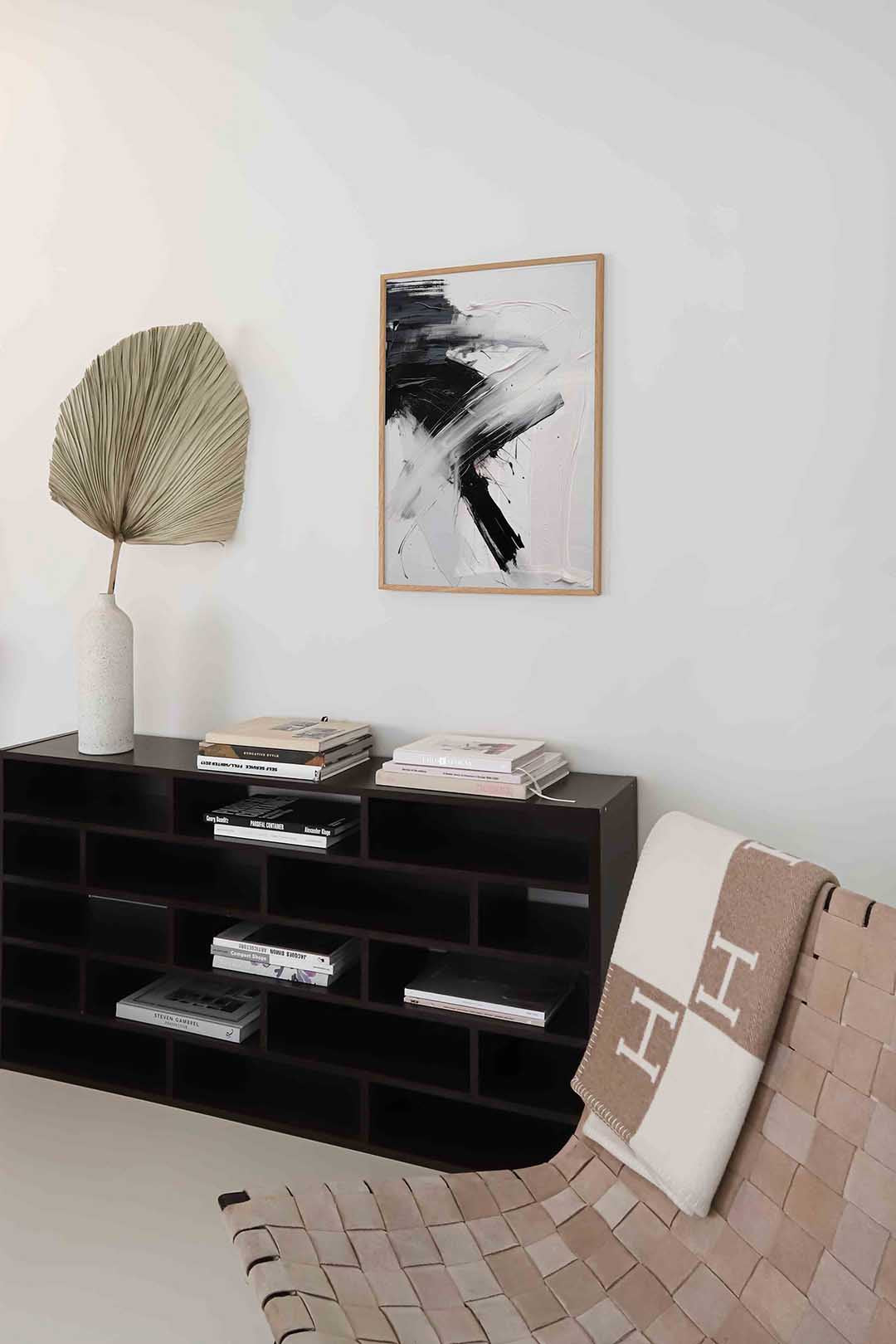 Abstracte zwart wit Poster