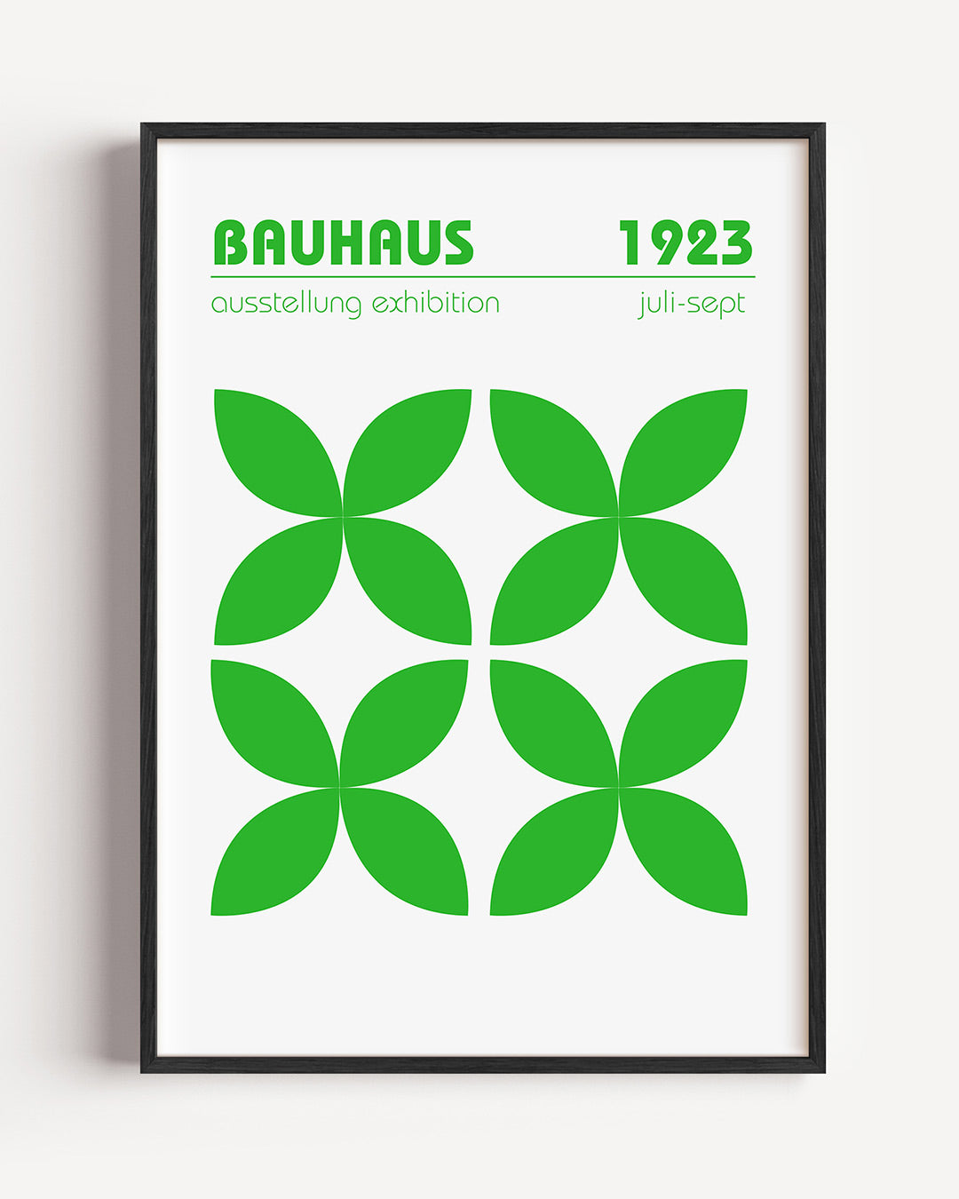 Groene vormenritme Poster