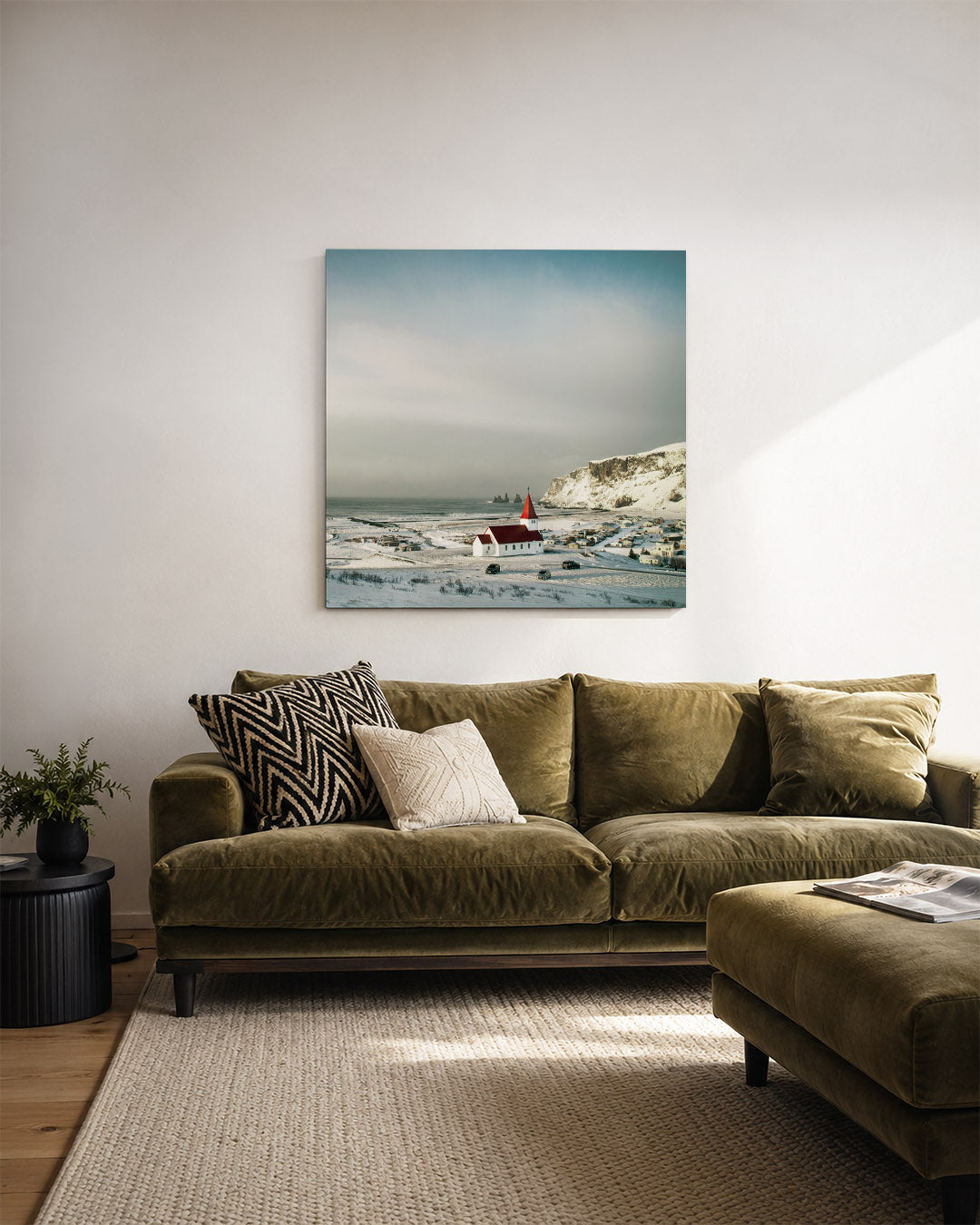 Winterse landschap Kunstwerk