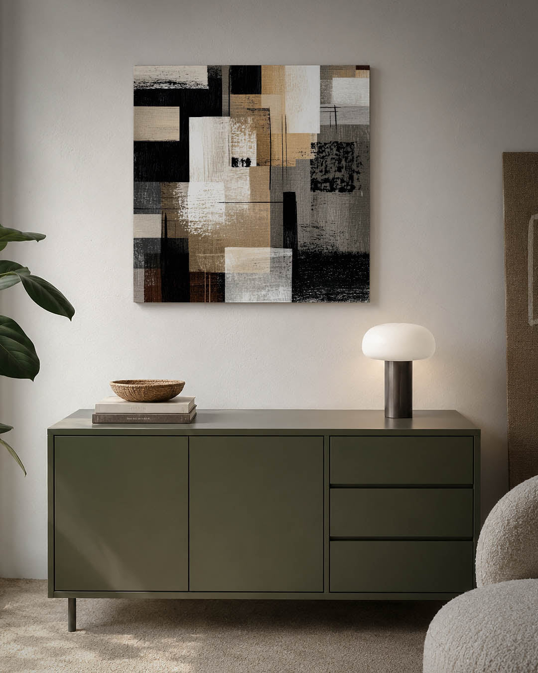 Geometrische compositie Kunstwerk