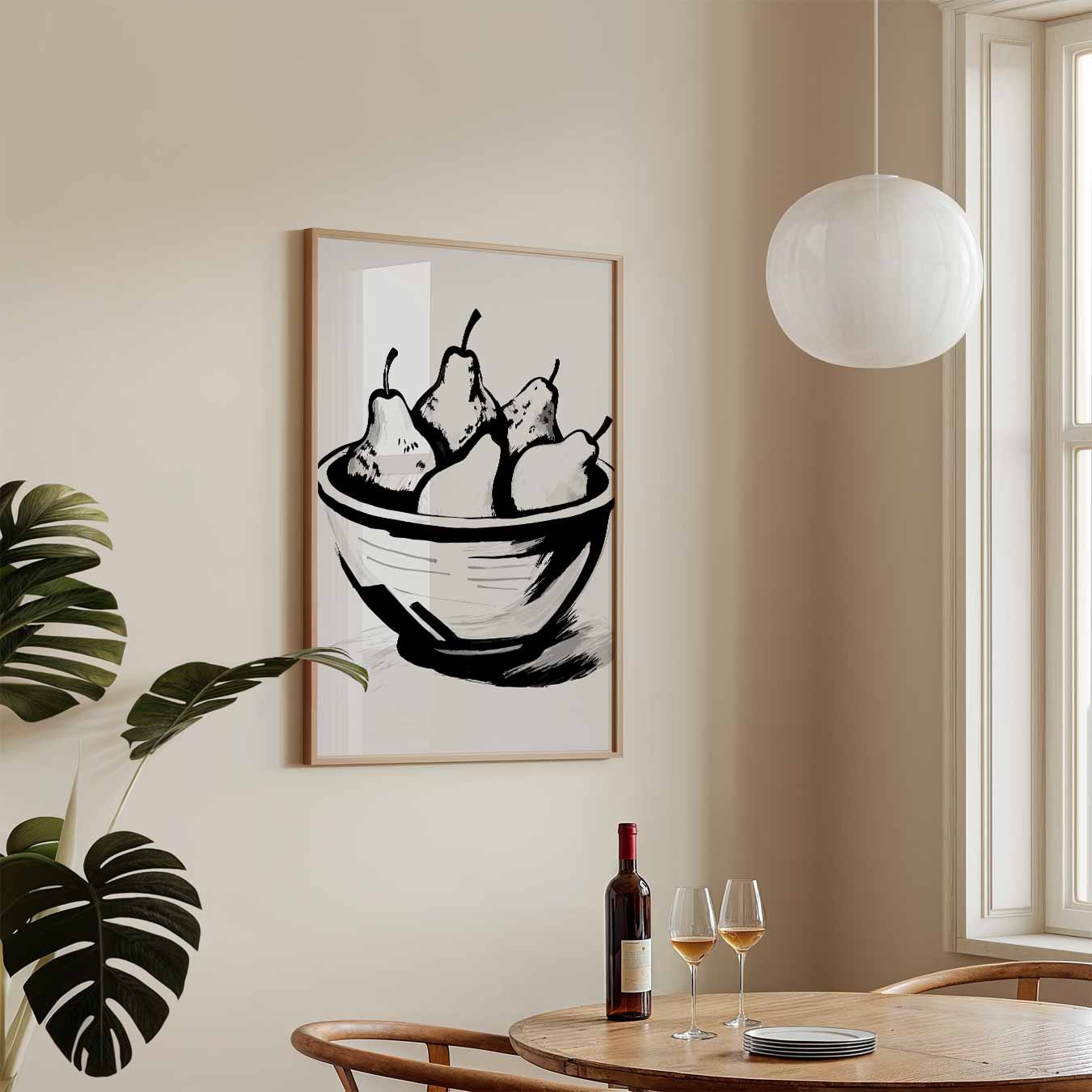 Stijlvolle Perenschalen Poster-WallArtistic