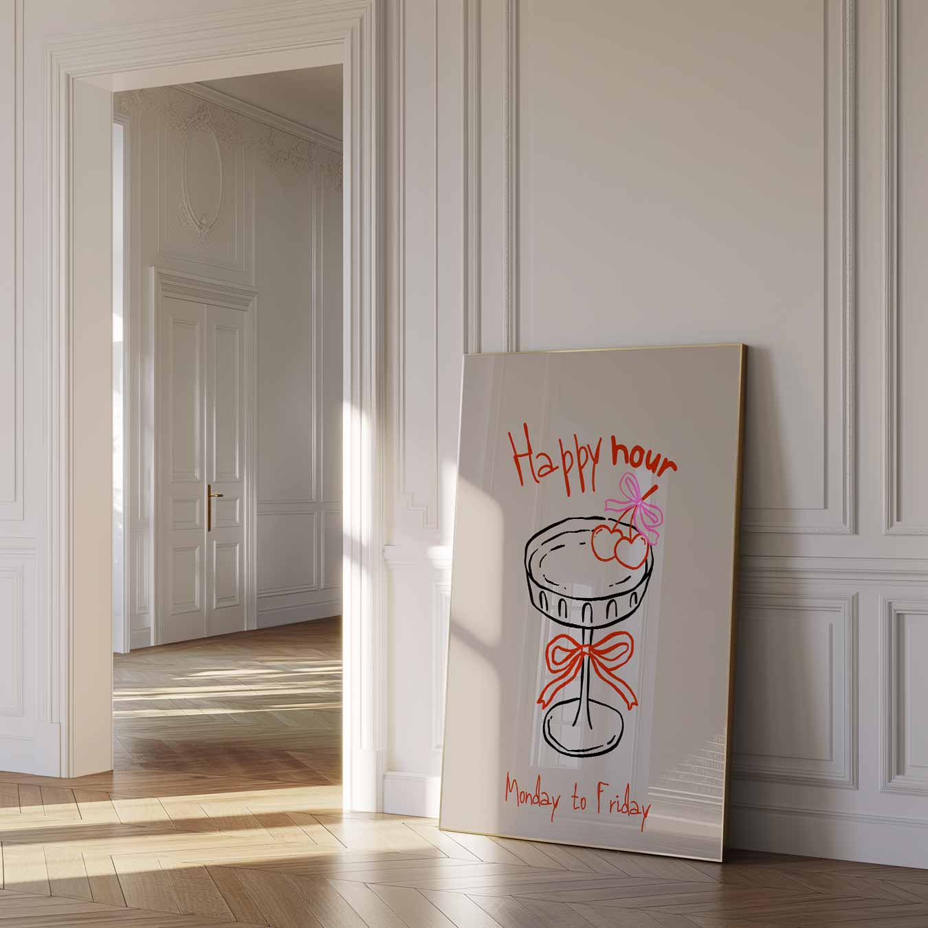 Happy Hour Poster-WallArtistic
