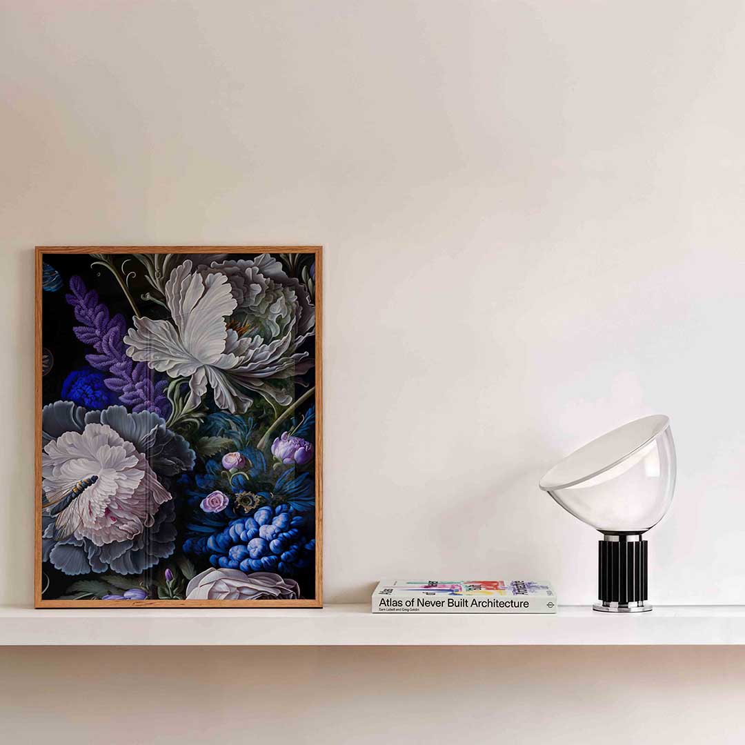 Bloemen en insecten Poster