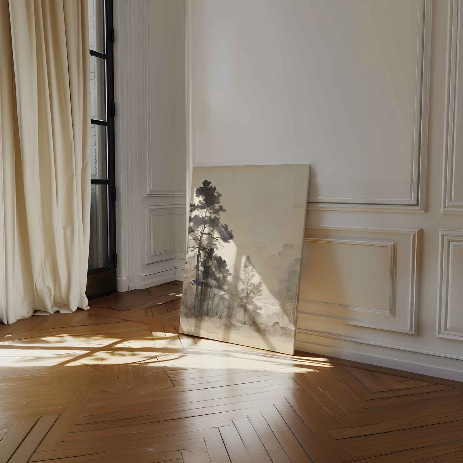 Mystieke Boslandschap Kunstwerk-canvas-dibond-plexiglas-wanddecoratie-WallArtistic