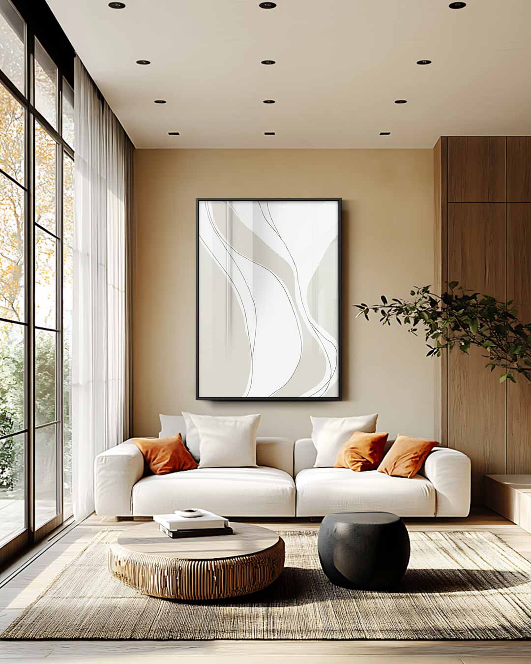 Zachte Golven Wanddecoratie Kunstwerk-canvas-dibond-plexiglas-wanddecoratie-WallArtistic