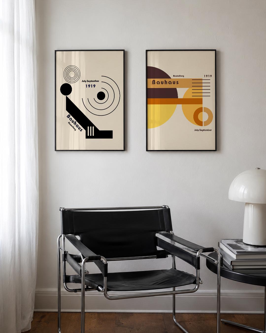 Cirkel en lijnenspel Posterset
