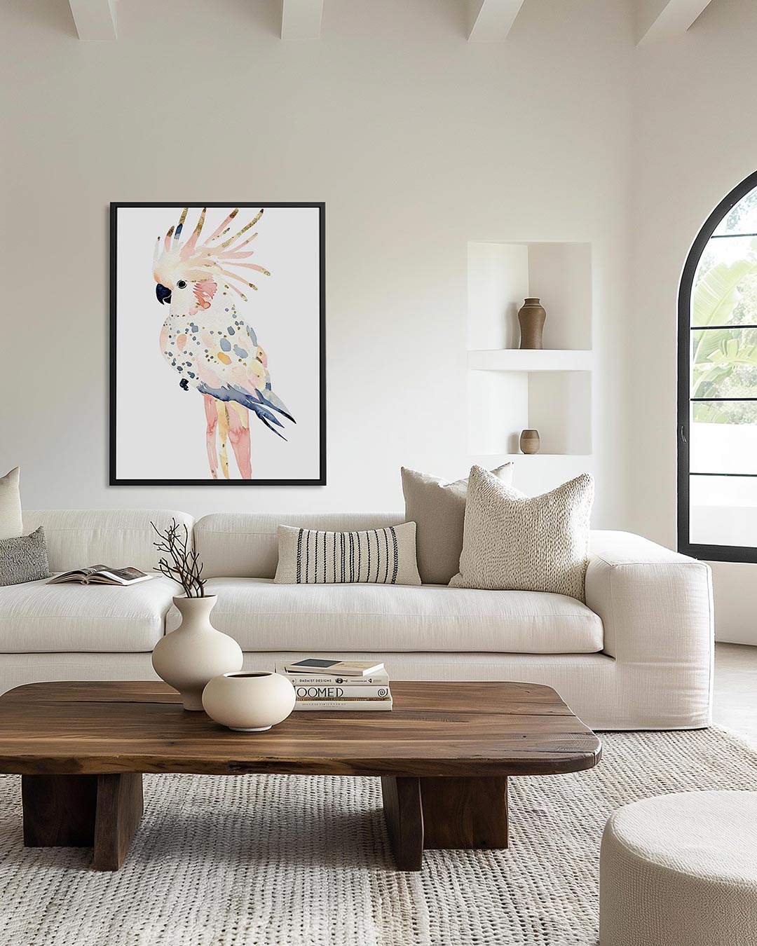 Vrolijke vogel illustratie Kunstwerk