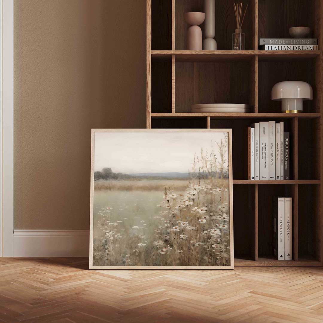 Wilde bloemen veld Poster
