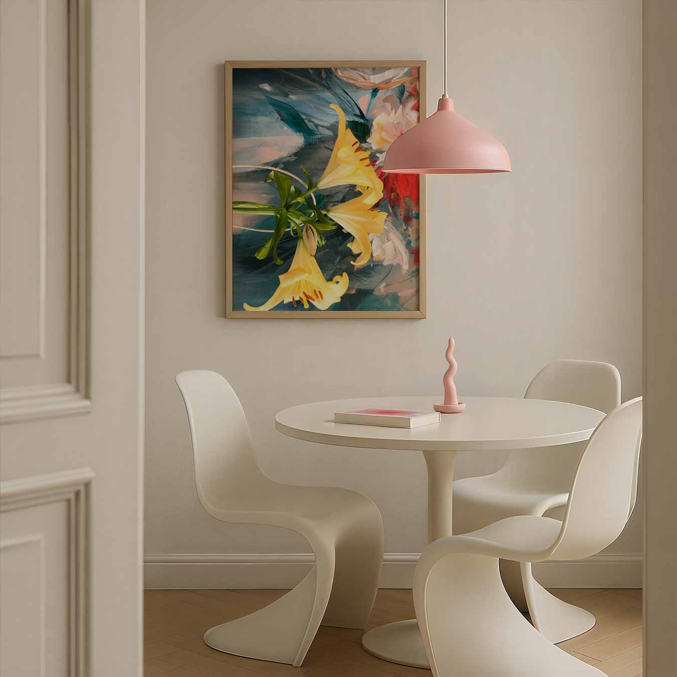 Elegante Bloemenschilderij Poster-WallArtistic