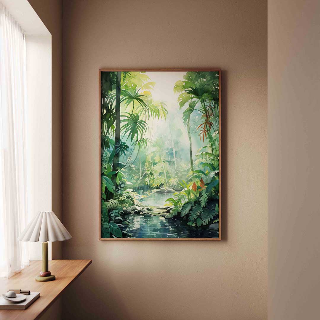 Tropische jungle Poster