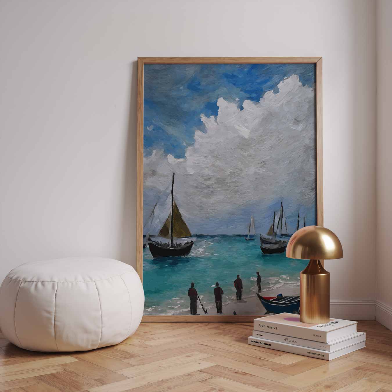 Strandavontuur Schilderij Poster-WallArtistic