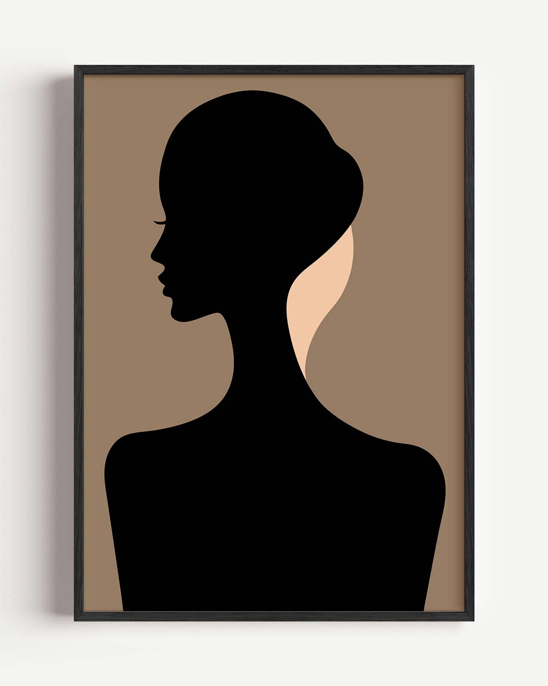 Elegante Silhouet Damesposter-WallArtistic