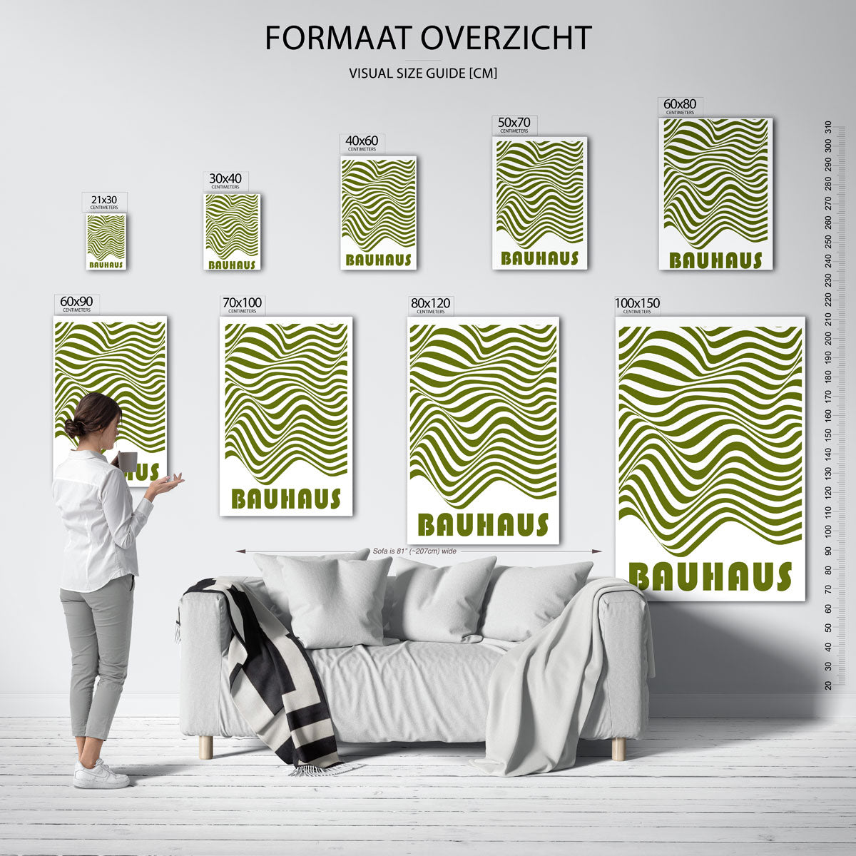 Golvend lijnenspel Poster