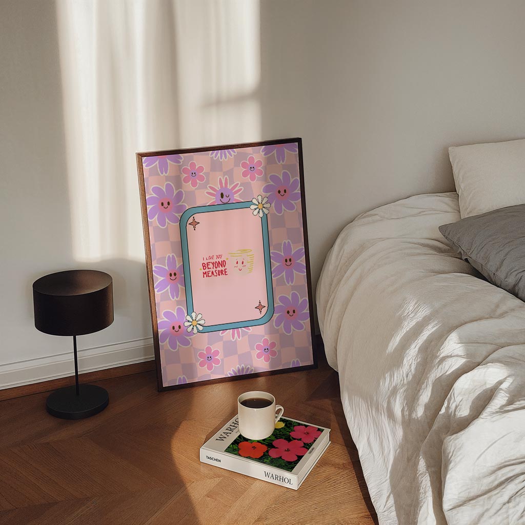 Liefdevolle Bloemen Poster-WallArtistic