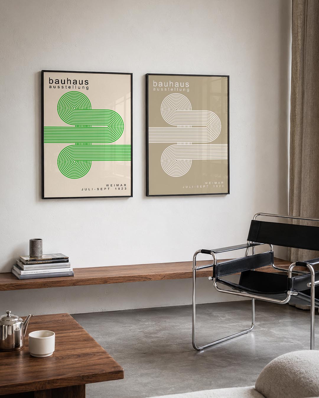 Lijnen en cirkelpatronen Posterset