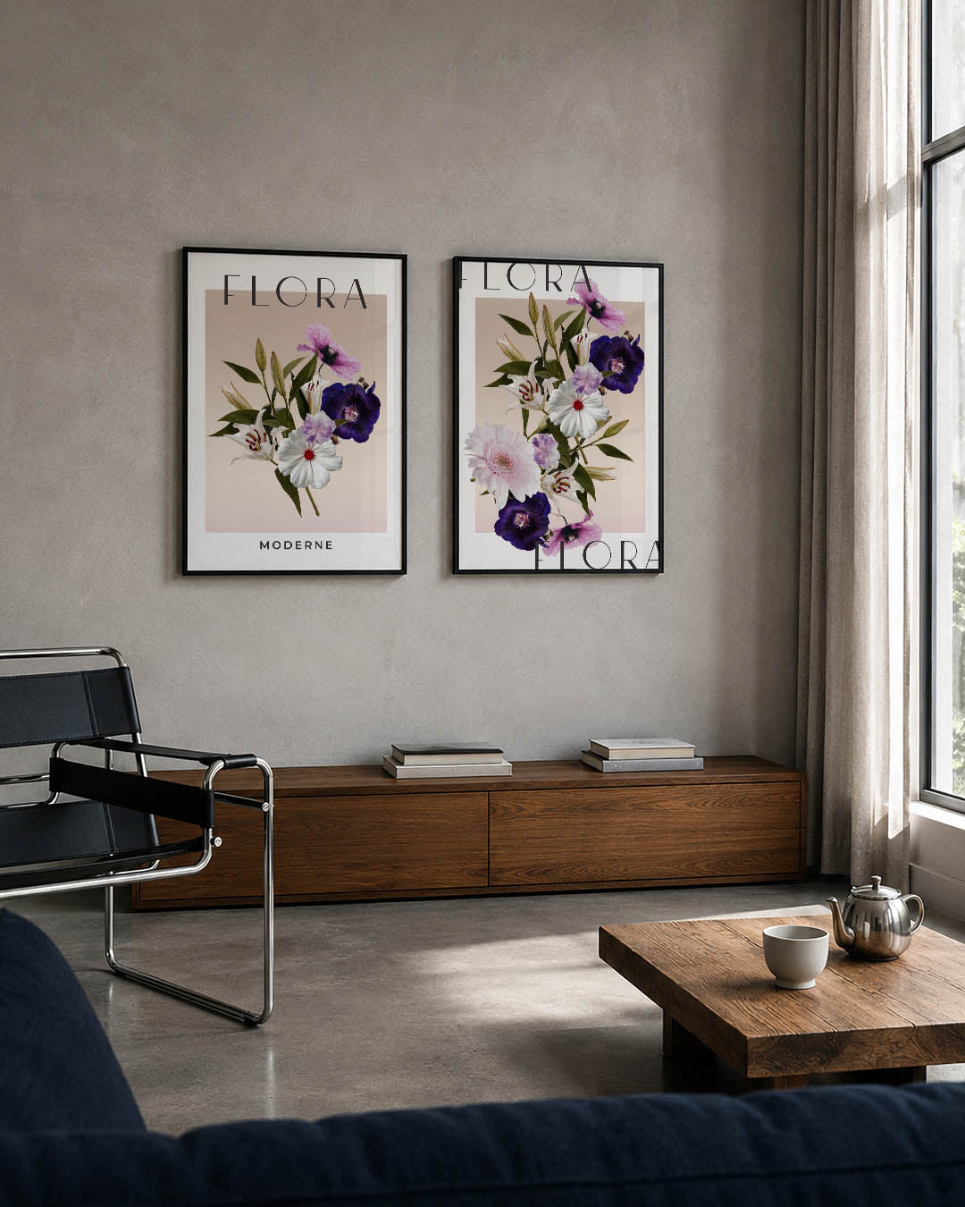 Bloemrijke eenvoud Posterset