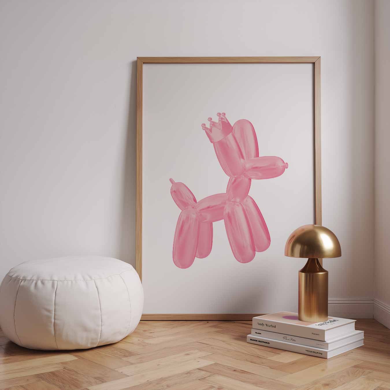 Ballonhond Met Kroontje Poster-WallArtistic