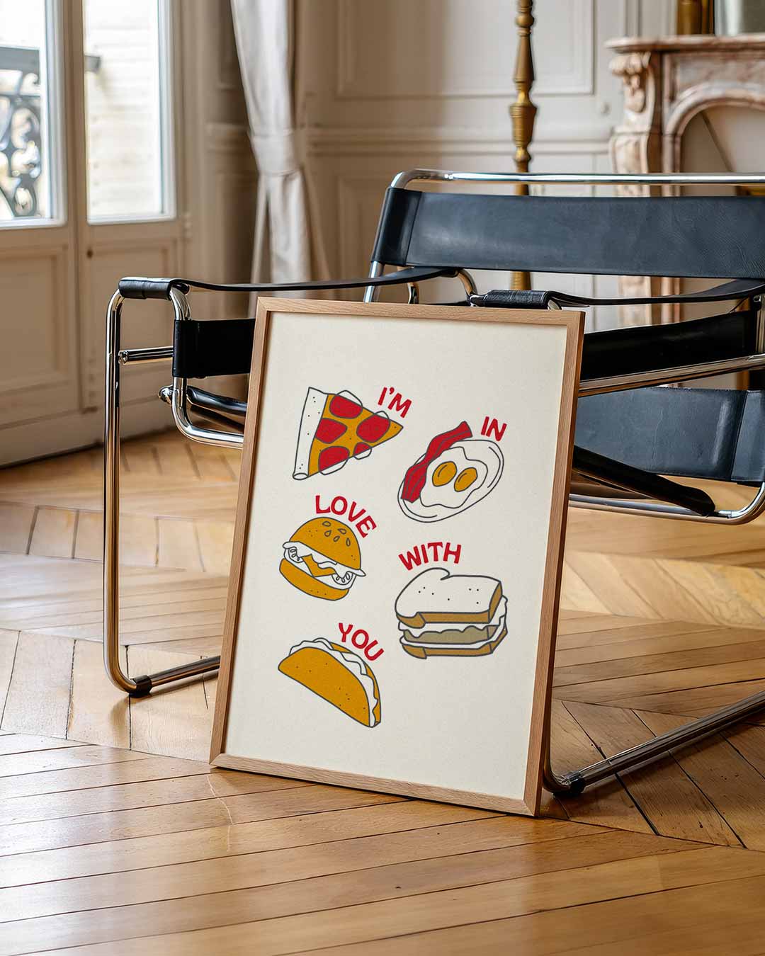Liefde Voor Eten Poster-WallArtistic
