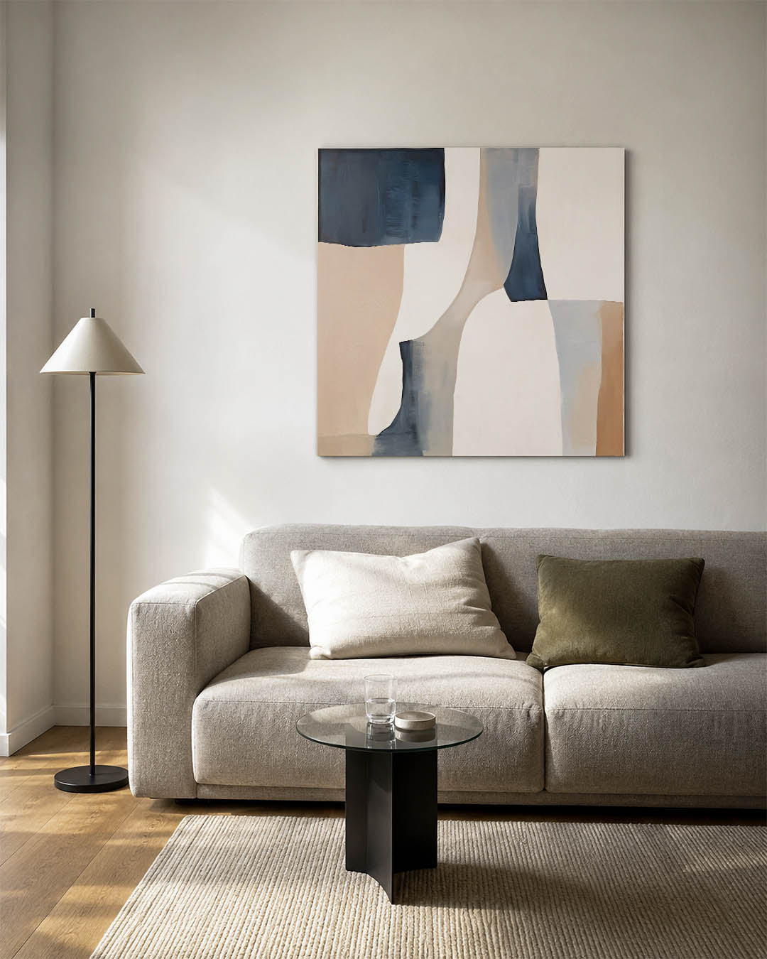 Organische vormen compositie Kunstwerk