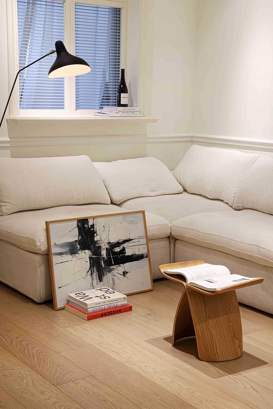 Abstracte zwart wit compositie Poster