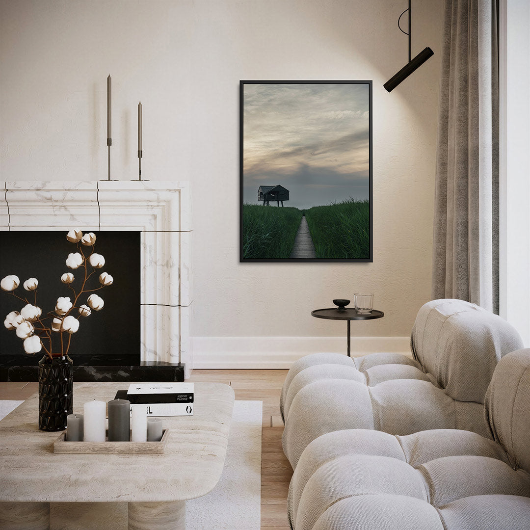 Rustige landschapscène Kunstwerk