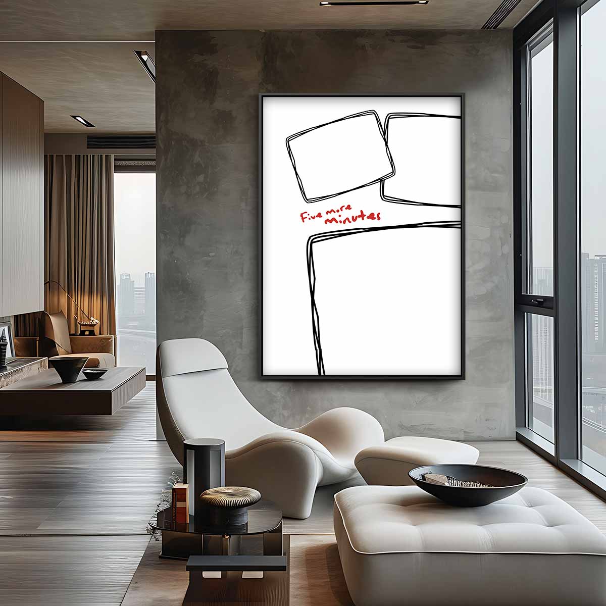 Vijf Minuutjes Extra Kunstwerk-canvas-dibond-plexiglas-wanddecoratie-WallArtistic