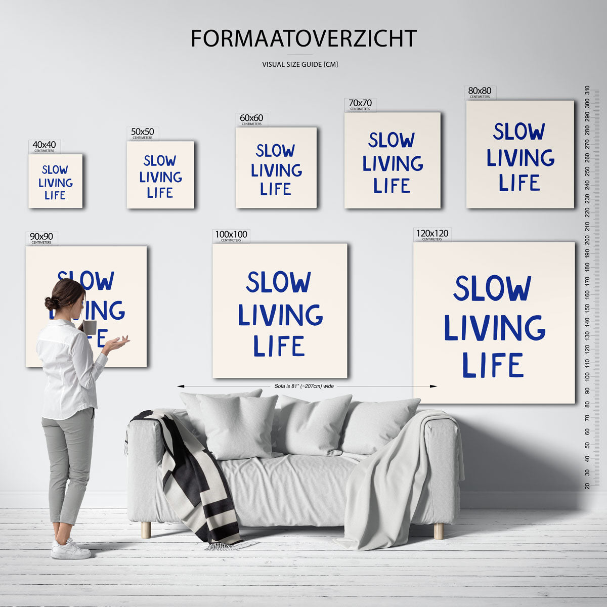 Slow living life Poster