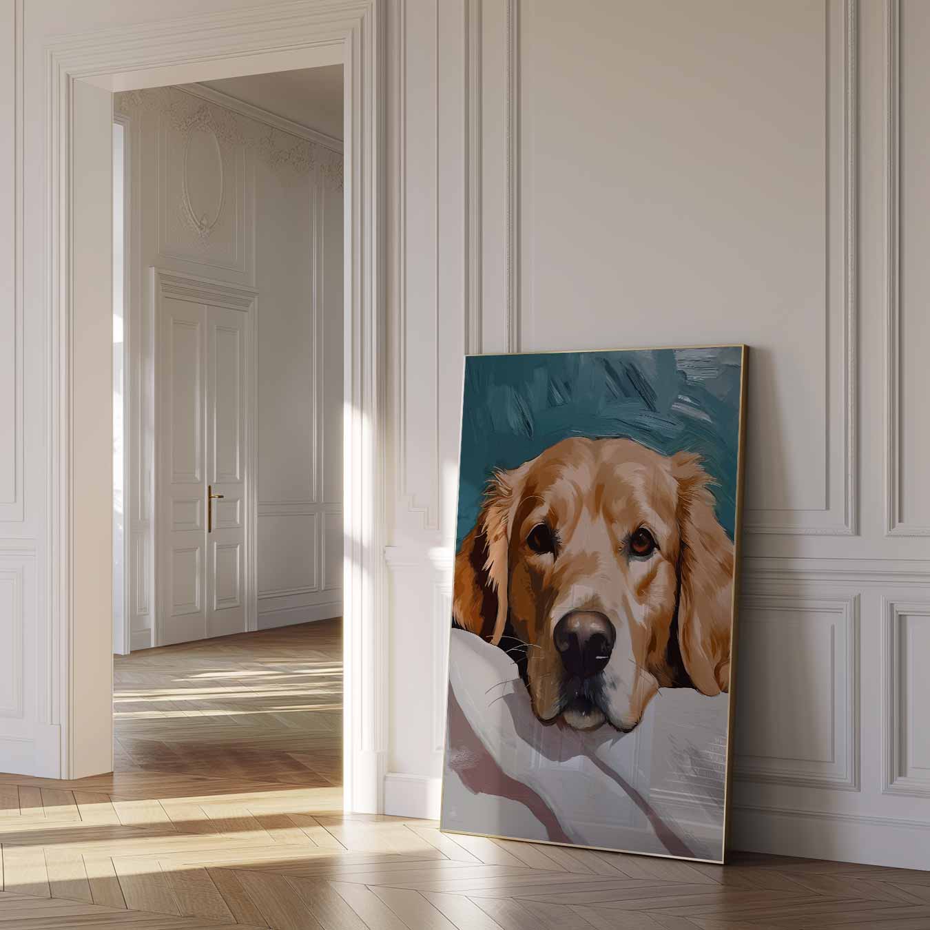 Liefdevolle Hondenblik Poster-WallArtistic
