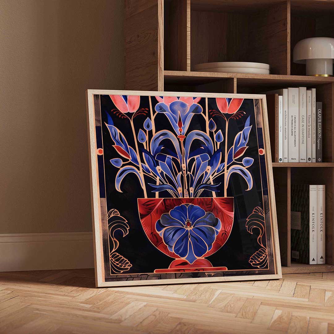 Bloemen in vaas Poster
