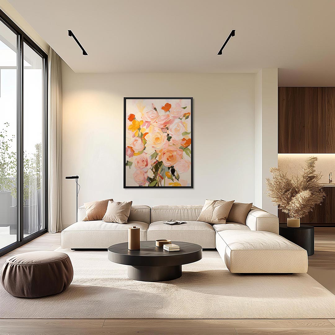 Bloemrijke kleurenpracht Kunstwerk