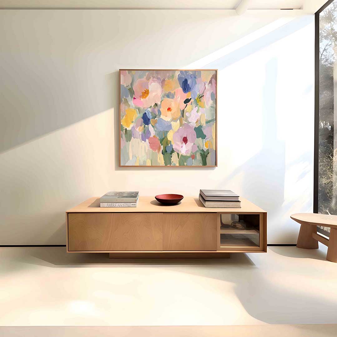 Bloemen in zachte tinten Poster