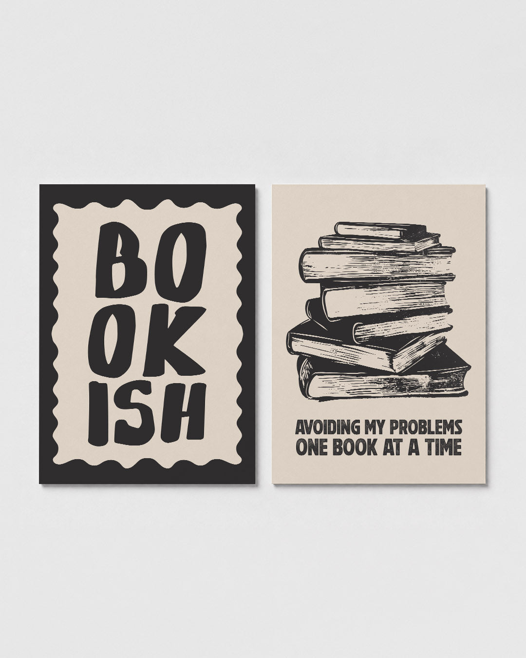 Golvende typografie Posterset