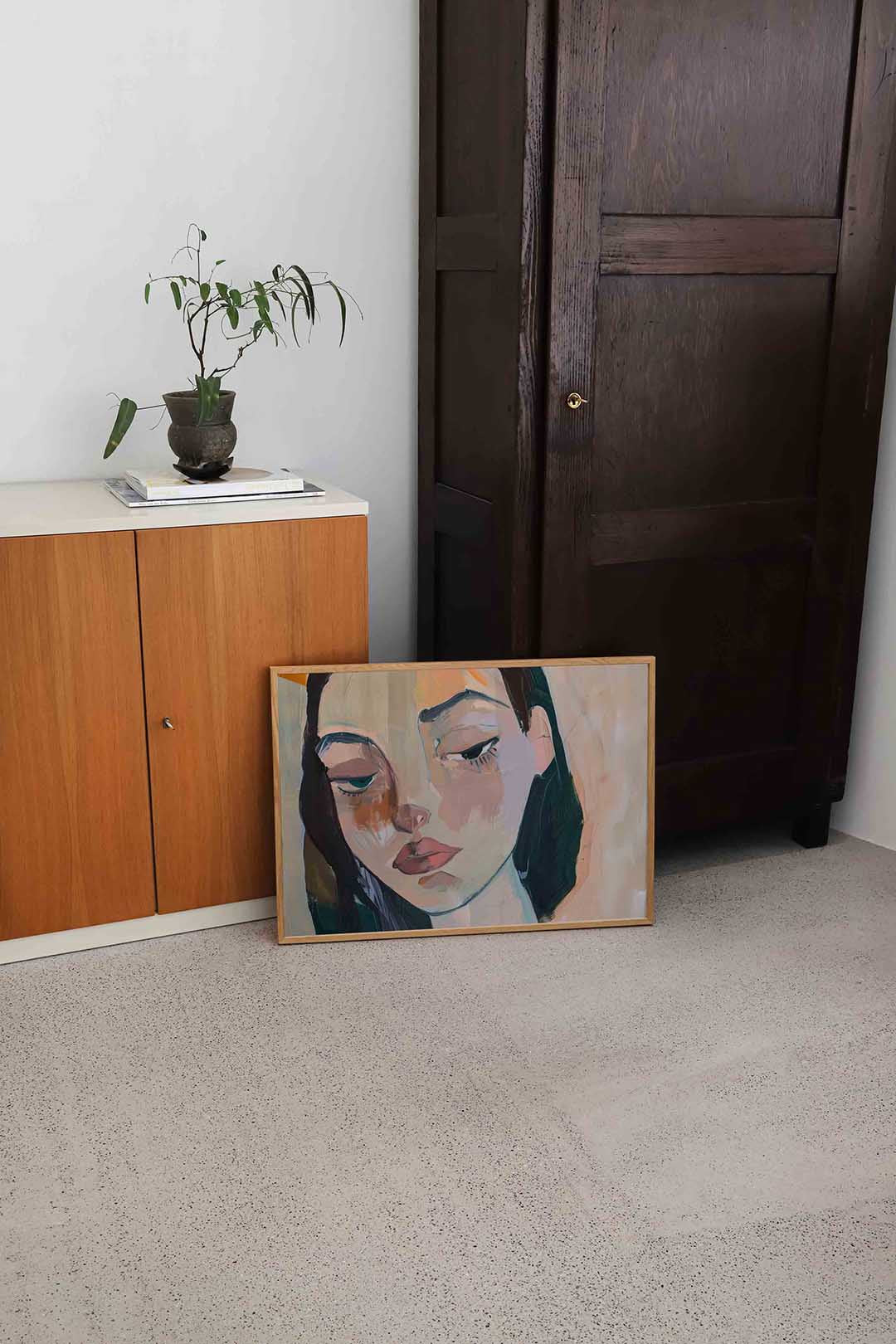 Portret van vrouw Poster
